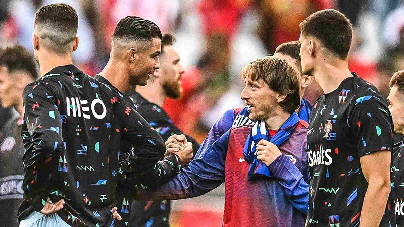 CRISTIANO RONALDO i Luka Modrić susreli su se u prijateljskoj utakmici Europskog kupa